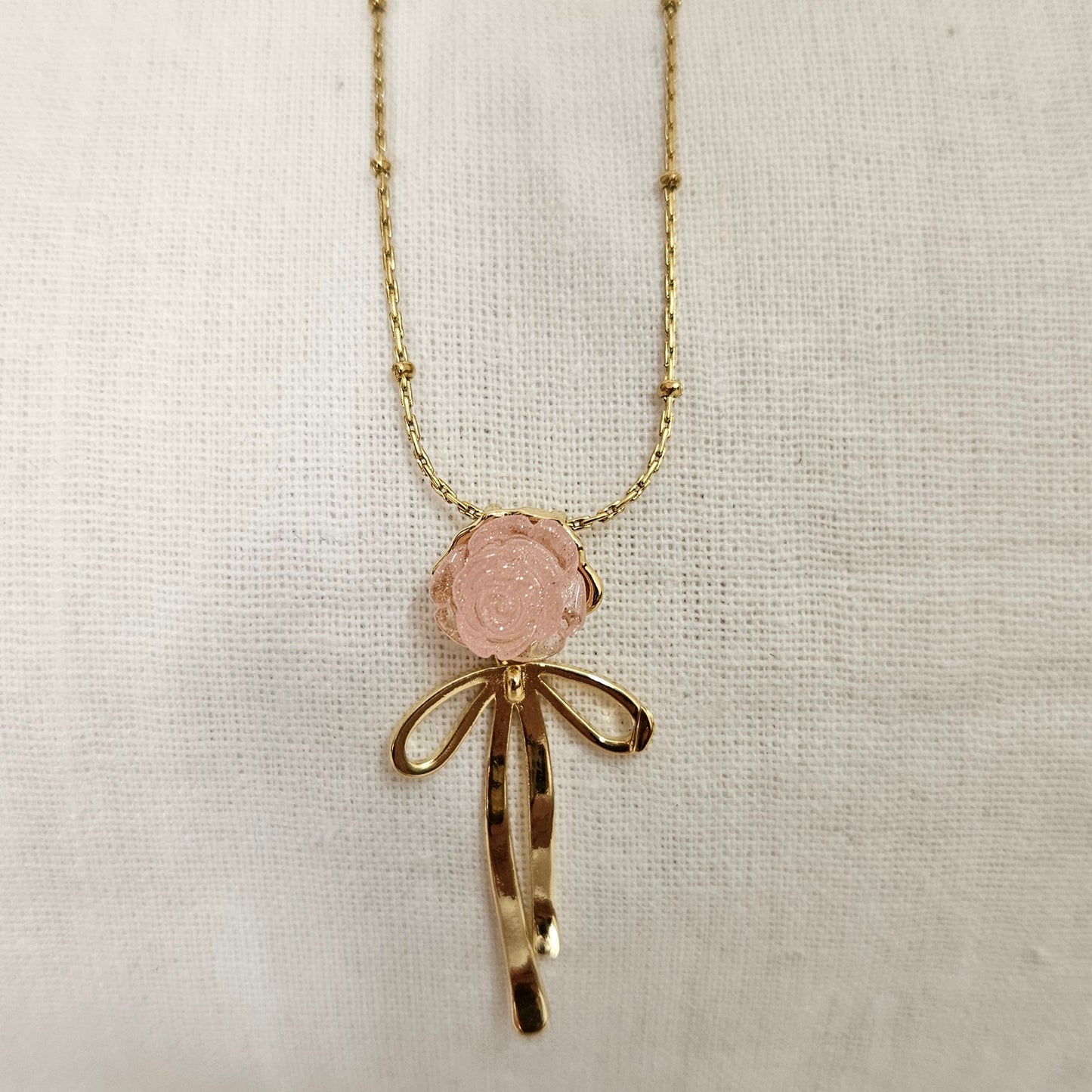 Roselle- Anti-Tarnish Chain Pendant