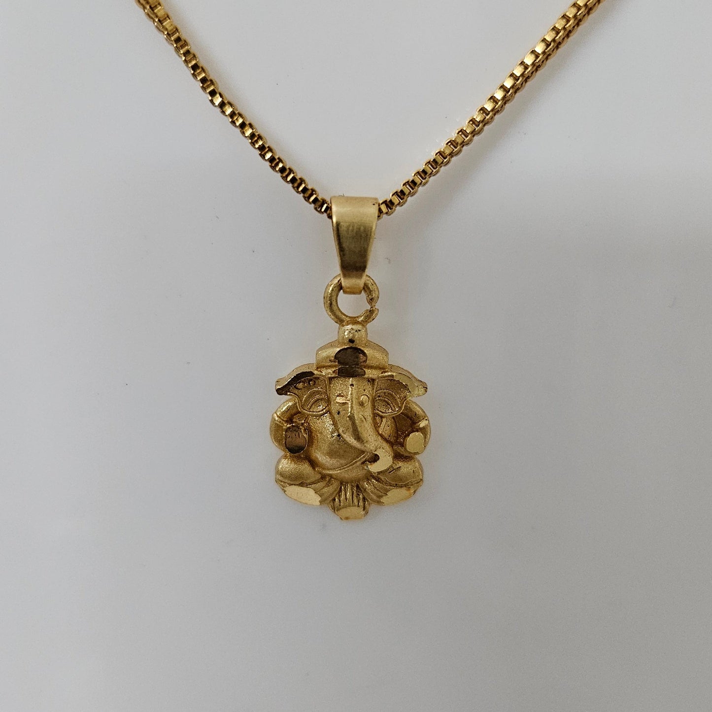 Divine Ganesha- Micro Gold Plated Ganesha Chain Pendant (Unisex)