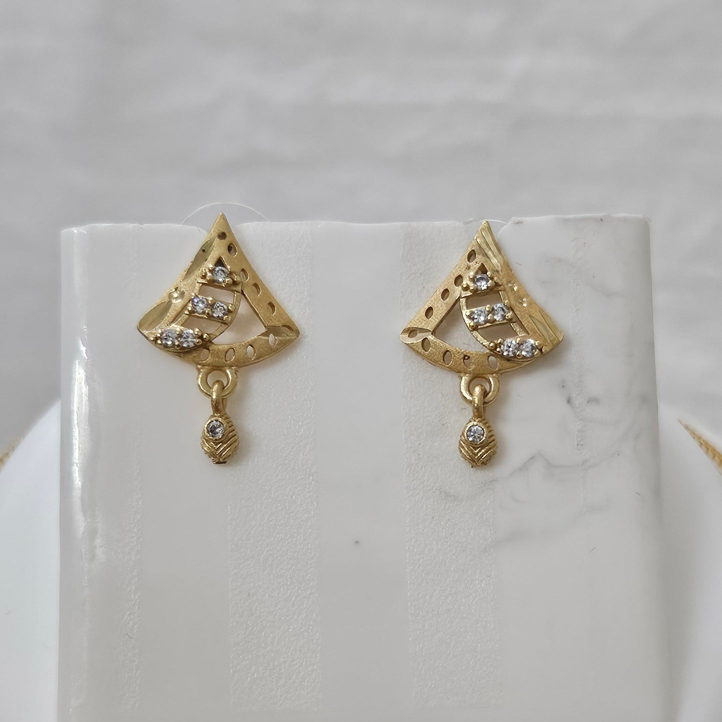 Aurora Gleam- Micro Gold Plated AD Studded Chain Pendant Set for Girls & Women