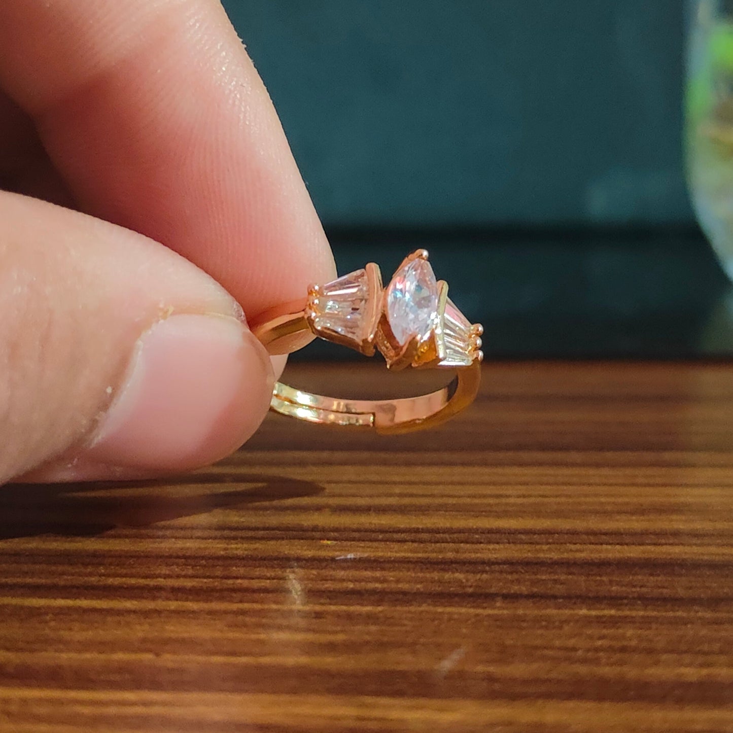 Gleamora - AD Adjustable Ring for Women