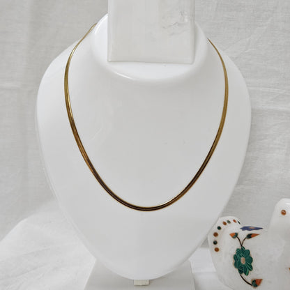 Thyra- Anti-Tarnish Golden Snake Chain (Unisex)