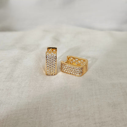 Crystira- Rose Gold Hoops Earrings for Girls & Women