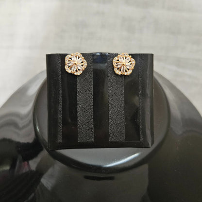 Petalia- Rose Gold Studs Earrings for Girls & Women