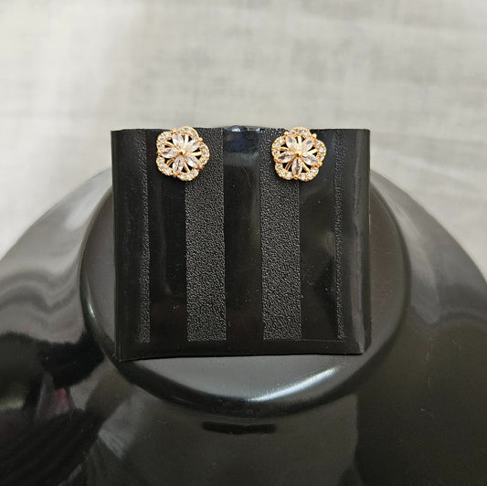 Petalia- Rose Gold Studs Earrings for Girls & Women