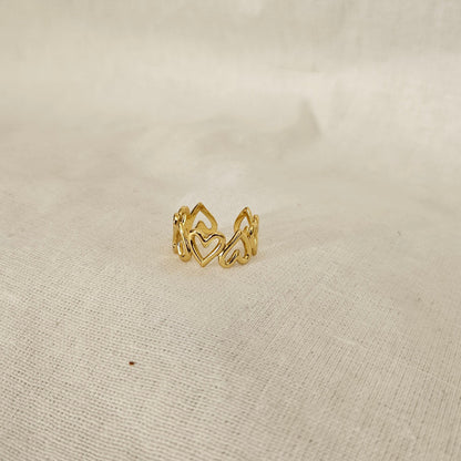 Veyna- Anti-Tarnish Ring (Adjustable)