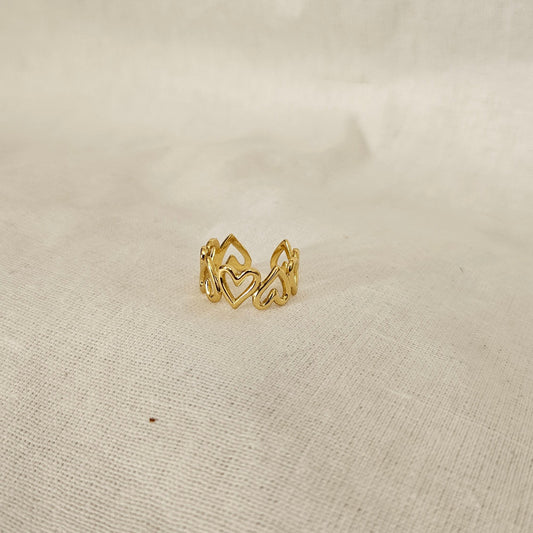 Veyna- Anti-Tarnish Ring (Adjustable)