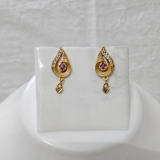 Orna- Micro Gold Plated AD Studded Earrings for Girls & Women