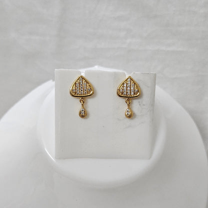 Evale- Micro Gold Plated AD Studded Earrings for Girls & Women