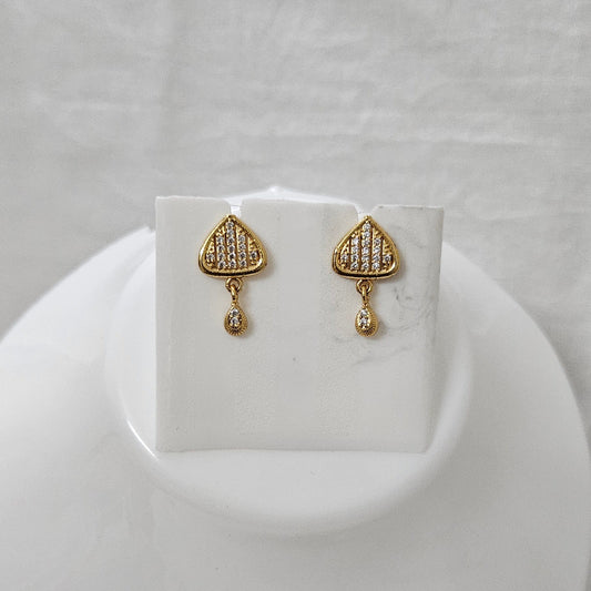 Evale- Micro Gold Plated AD Studded Earrings for Girls & Women