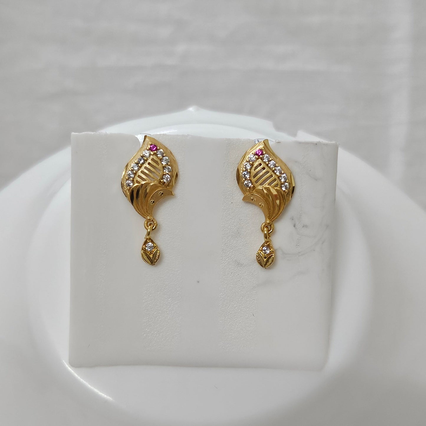 Anera- Micro Gold Plated AD Studded Earrings for Girls & Women