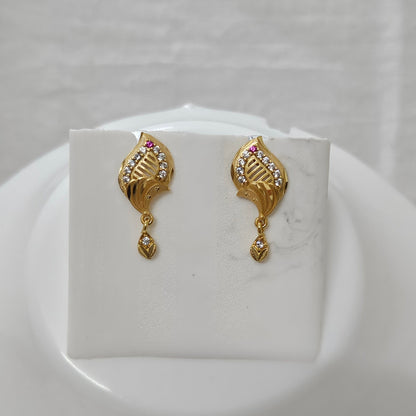 Anera- Micro Gold Plated AD Studded Earrings for Girls & Women