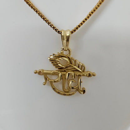 Raasika Glow- Micro Gold Plated Radha Chain Pendant (Unisex)