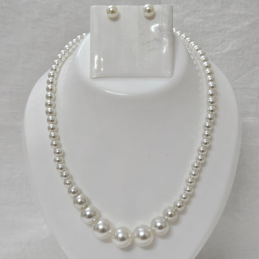 Opula- Pearl Necklace Set for Girls & Women