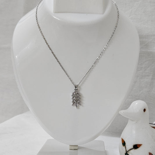 Sterla– Anti-Tarnish Silver Chain Pendant