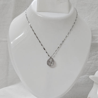 Dewora – Anti-Tarnish Silver Drop Pendant