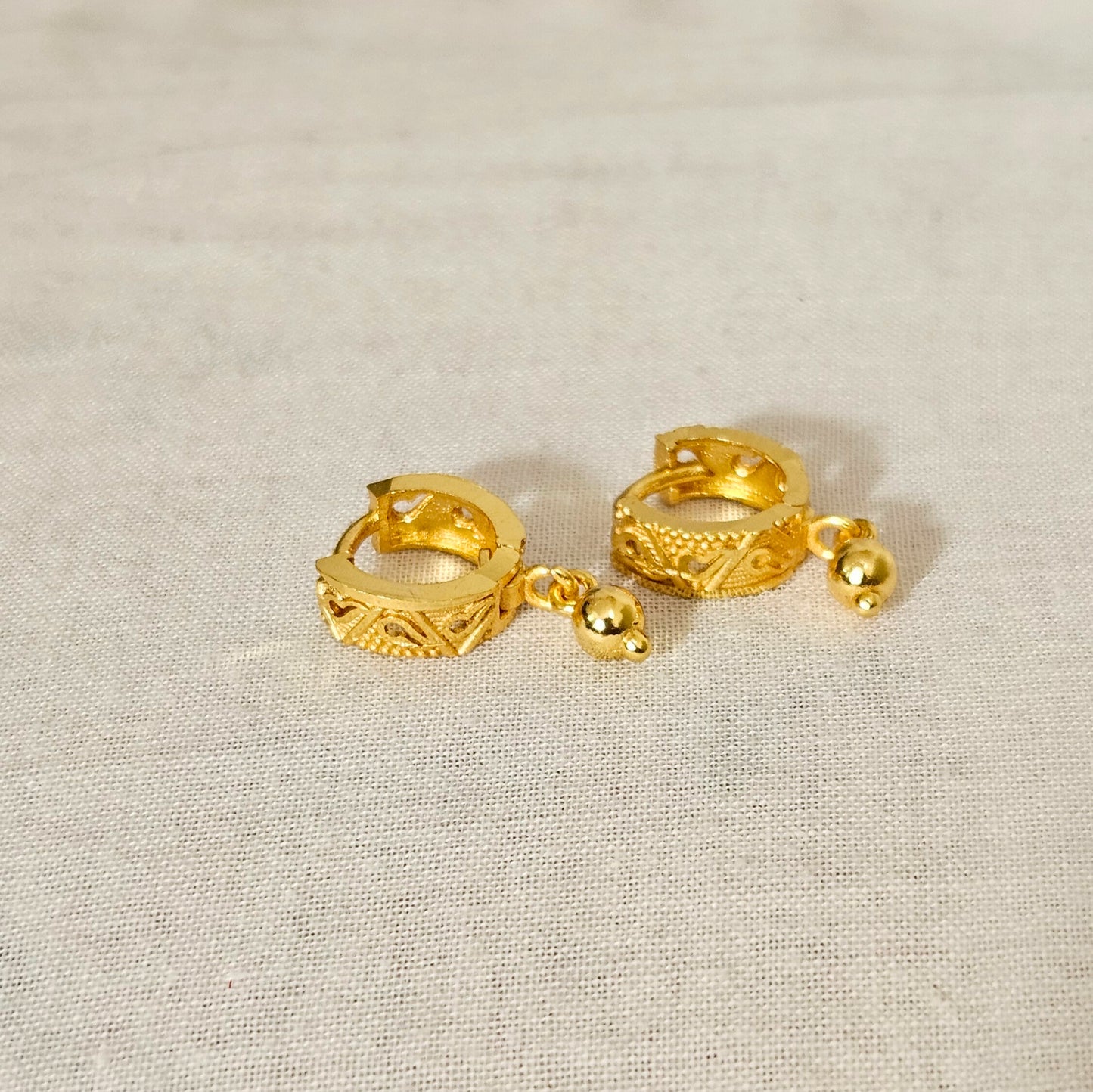 Rivaya- Rose Gold Bali Earrings for Girls & Women