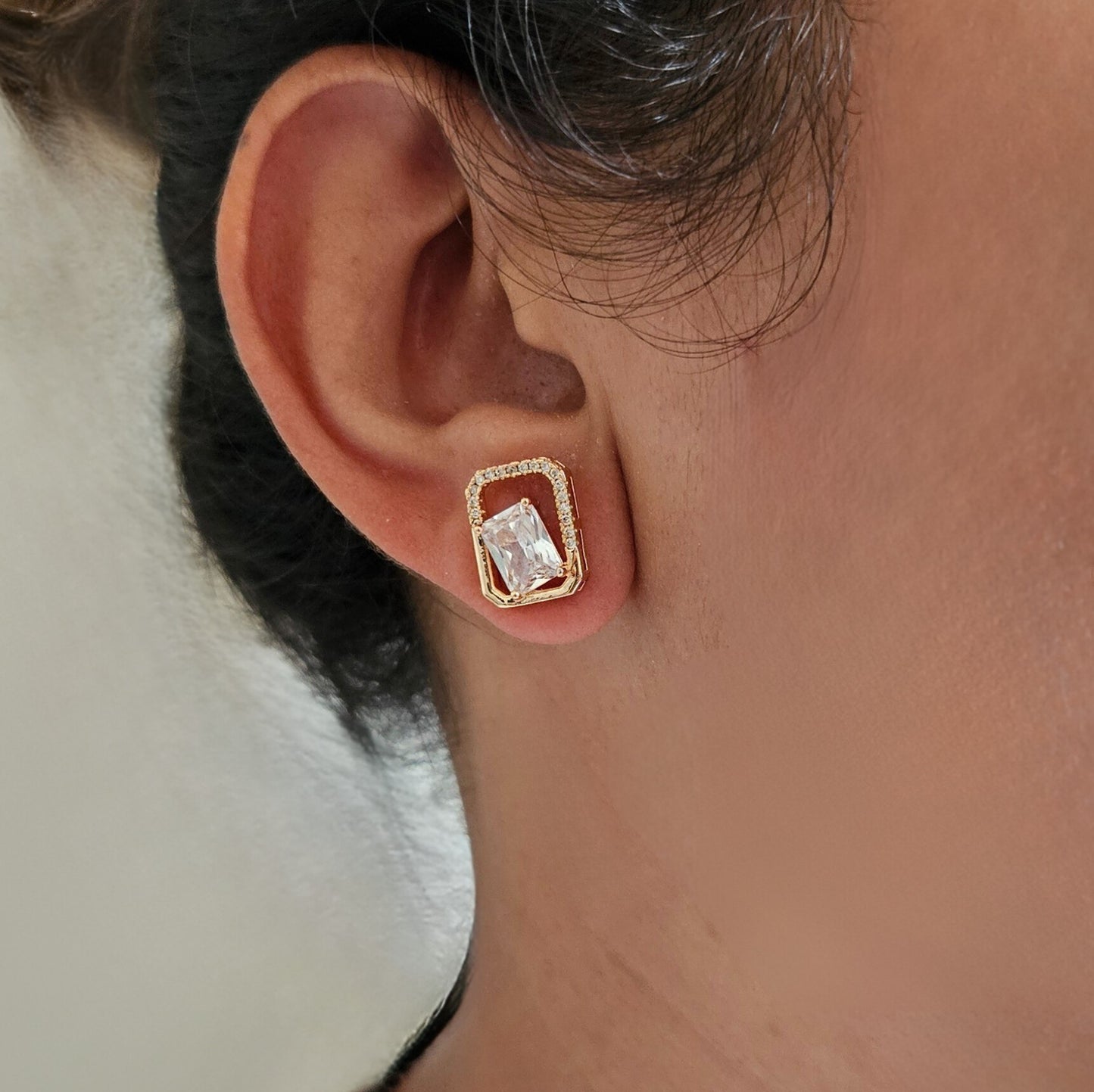 Tavira- Rose Gold Studs Earrings for Girls & Women