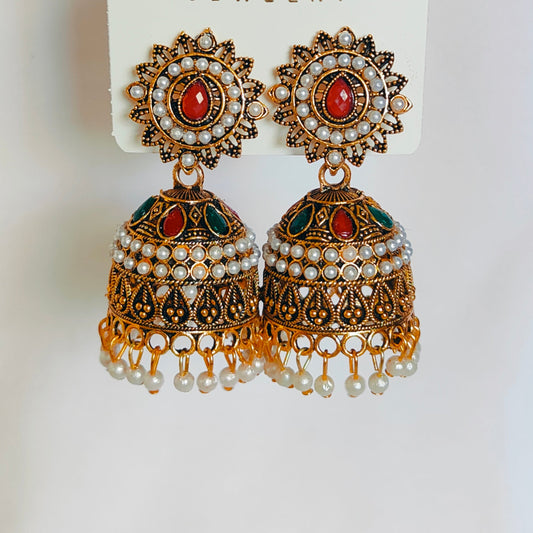 Nia : Pearl Traditional Earring for Women