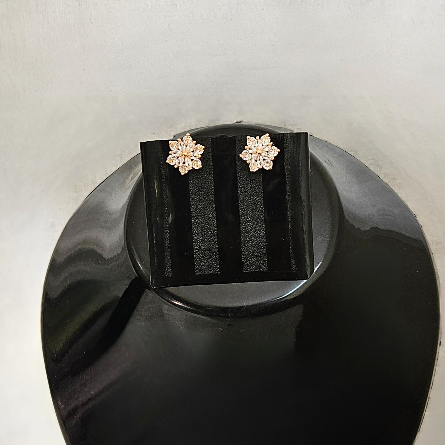 Florira- Rose Gold Studs Earrings for Girls & Women